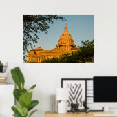 VS, Texas, Austin. Capitolgebouw (1888) Poster (Thuiskantoor)