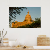 VS, Texas, Austin. Capitolgebouw (1888) Poster (Keuken)