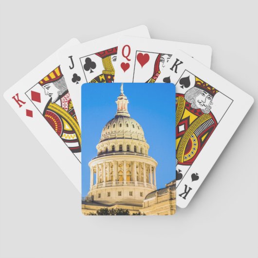 VS, Texas, Austin. Capitool (1888) 2 Pokerkaarten (Achterkant)