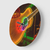 VS, Texas, Austin. Neon Guitar bij Blackmail Grote Klok (Hoek)