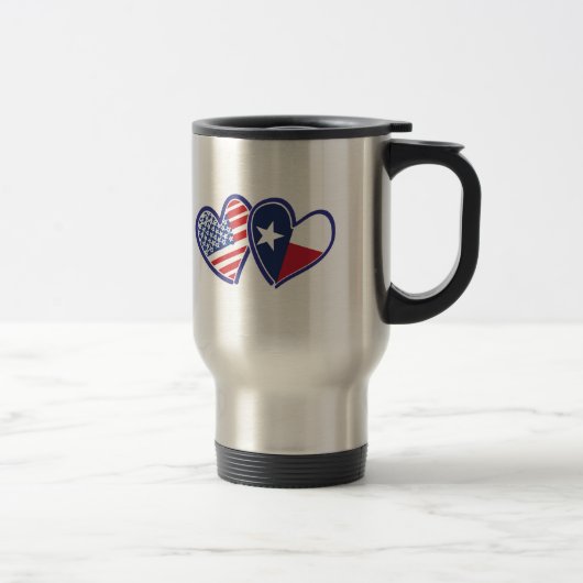 VS-Texas-Flag-Heart Reisbeker (Rechts)