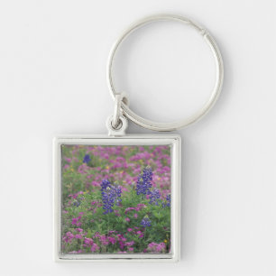 VS, Texas Hill Country. Blauwe luppines tussen flo Sleutelhanger