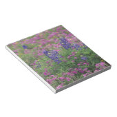 VS, Texas Hill Country. Bluebonnets onder phlox Notitieblok (Schuin)