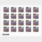 VS, Texas, Llano. Bluebonnets en redbonnets Vierkante Sticker (Vel)