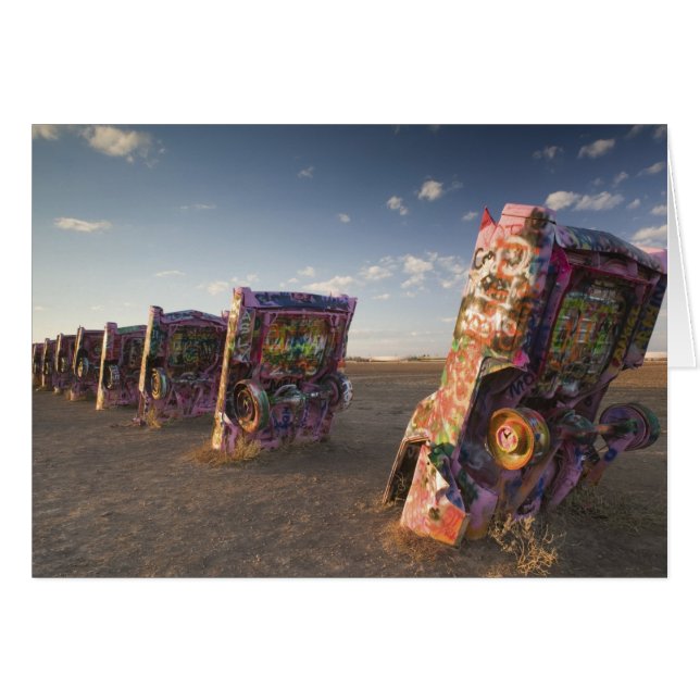 VS, TEXAS, Panhandle gebied, Amarillo: Cadillac 2 (Voorkant Horizontaal)