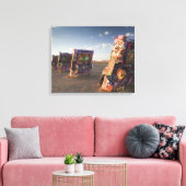 VS, TEXAS, Panhandle gebied, Amarillo: Cadillac 2 Canvas Afdruk (Insitu (Woonkamer))