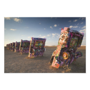 VS, TEXAS, Panhandle gebied, Amarillo: Cadillac 2 Foto Afdruk