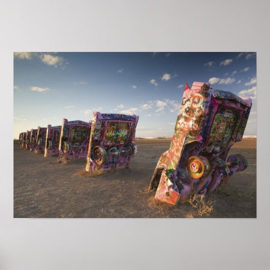 VS, TEXAS, Panhandle gebied, Amarillo: Cadillac 2 Poster (Voorkant)