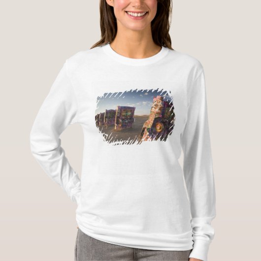 VS, TEXAS, Panhandle gebied, Amarillo: Cadillac 2 T-shirt (Voorkant)