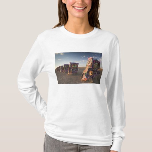 VS, TEXAS, Panhandle gebied, Amarillo: Cadillac 2 T-shirt (Voorkant)