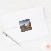 VS, TEXAS, Panhandle gebied, Amarillo: Cadillac 2 Vierkante Sticker (Envelop)