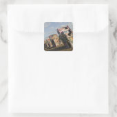 VS, TEXAS, Panhandle gebied, Amarillo: Cadillac Vierkante Sticker (Tas)