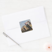 VS, TEXAS, Panhandle gebied, Amarillo: Cadillac Vierkante Sticker (Envelop)