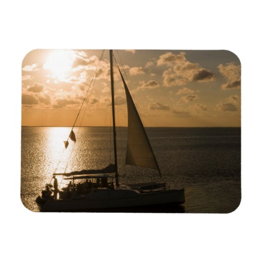 VS, Texas, South Padre Island. Zeilboot Magneet (Horizontaal)