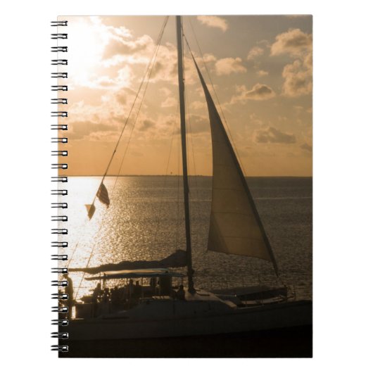 VS, Texas, South Padre Island. Zeilboot Notitieboek (Voorkant)