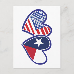 VS-Texas-Vlag-Hart Briefkaart