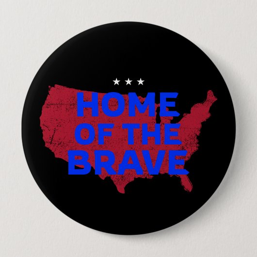 VS-thuis van het brein. Patriottische Button (Voorkant)