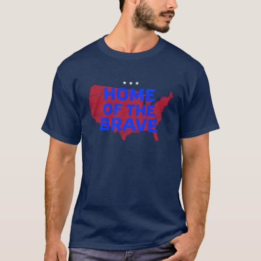 VS-thuis van het brein. Patriottische T-Shirt (Voorkant)