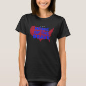 VS-thuis van het brein. Patriottische T-Shirt (Voorkant)