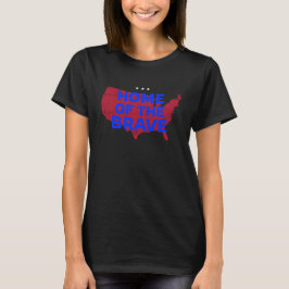 VS-thuis van het brein. Patriottische T-Shirt