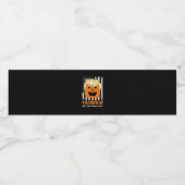 VS Trumpkin houden Halloween geweldig grappig Waterfles Etiket (Enkel label)