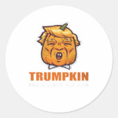 VS Trumpkin maken Halloween weer geweldig kostuum Ronde Sticker (Voorkant)