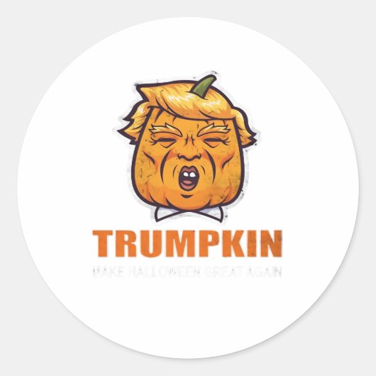 VS Trumpkin maken Halloween weer geweldig kostuum  Ronde Sticker (Voorkant)
