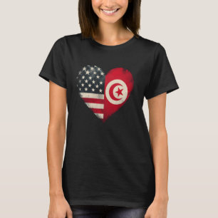 VS Tunesië Hart Dubbel Burgerschap T-shirt