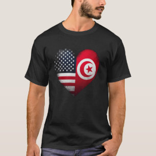 VS Tunesië Hart Dubbel Burgerschap T-shirt