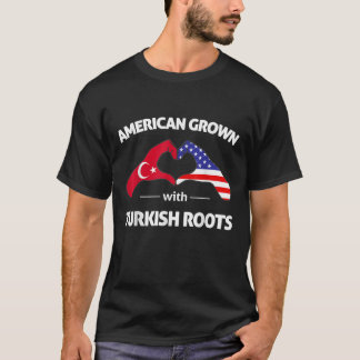 VS Turkije Vlag Amerikaans geteeld met Turkse wort T-shirt