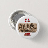 VS uit N. Amerika Ronde Button 3,2 Cm (Voorkant /achterkant)