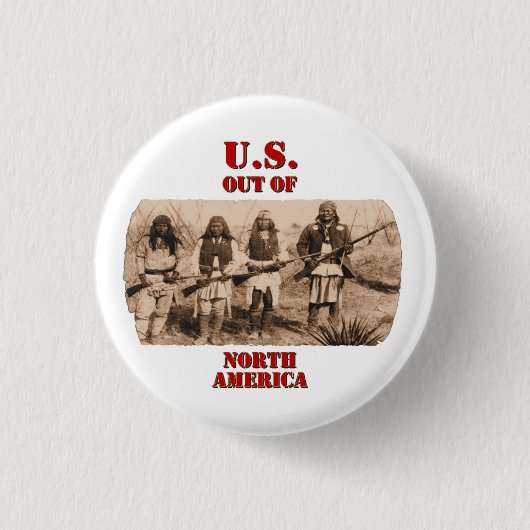 VS uit N. Amerika Ronde Button 3,2 Cm (Voorkant)