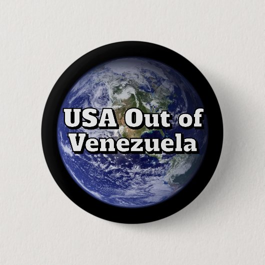 VS uit Venezuela Knop Ronde Button 5,7 Cm (Voorkant)