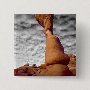 VS, Utah, Arches National Park. Gedeelte van Vierkante Button 5,1 Cm