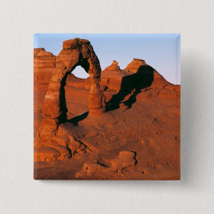 VS, Utah, Arches NP. Delicate Arch is een van Vierkante Button 5,1 Cm