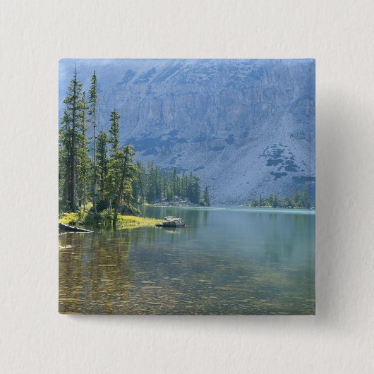 VS, Utah, Ashley National Forest, High Uintas Vierkante Button 5,1 Cm (Voorkant)
