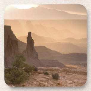 VS; Utah; Canyonlands National Park. Uitzicht op Onderzetter