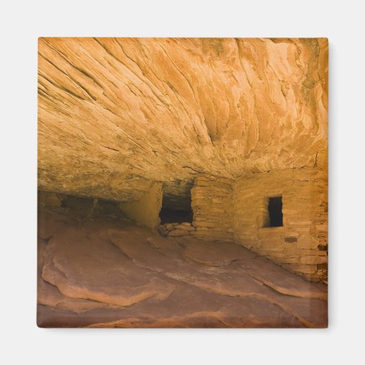 VS, Utah, Cedar Mesa, Mule Canyon. Zandsteen Magneet (Voorkant)