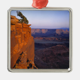 VS, Utah, Dead Horse Point SP. Laat licht kleurt Metalen Ornament