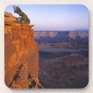 VS, Utah, Dead Horse Point SP. Laat licht kleurt Onderzetter