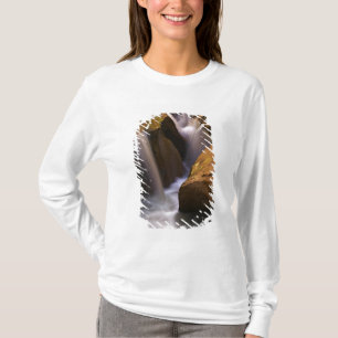 VS, Utah, Escalante Wilderness. Waterval in 2 T-shirt