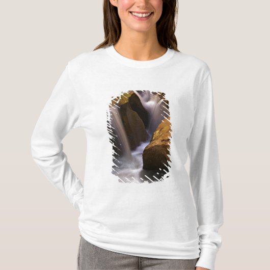 VS, Utah, Escalante Wilderness. Waterval in 2 T-shirt (Voorkant)