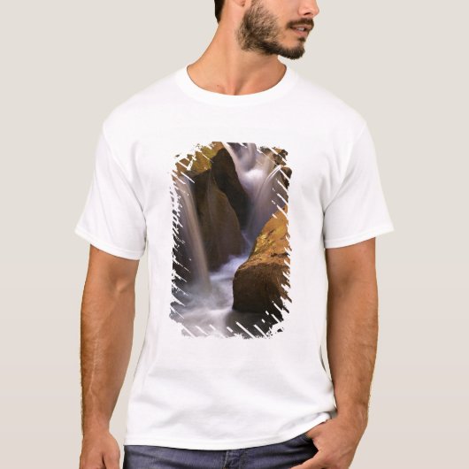 VS, Utah, Escalante Wilderness. Waterval in 2 T-shirt (Voorkant)