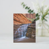 VS, Utah, Escalante Wilderness. Waterval in Briefkaart (Staand voorkant)