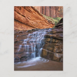 VS, Utah, Escalante Wilderness. Waterval in Briefkaart