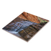 VS, Utah, Escalante Wilderness. Waterval in Tegeltje (Zijkant)