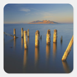 VS, Utah, Great Basin, Saltair, Great Salt Vierkante Sticker