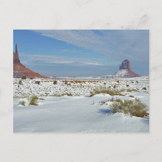 VS, Utah, Monument Valley. Alsem zichtbaar Briefkaart (Voorkant)