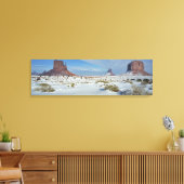 VS, Utah, Monument Valley. Alsem zichtbaar Canvas Afdruk (Insitu (Woonkamer))