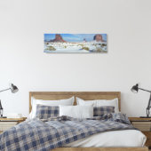 VS, Utah, Monument Valley. Alsem zichtbaar Canvas Afdruk (Insitu (Slaapkamer))